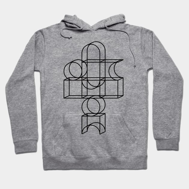 Random Geometric Pattern Hoodie by Dez53